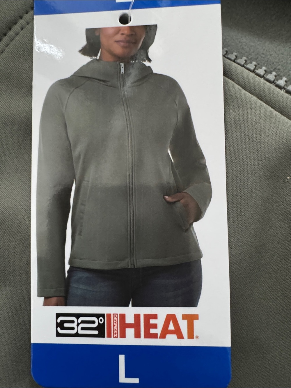 32 Degrees Women's Hooded Utility Jacket in Olive